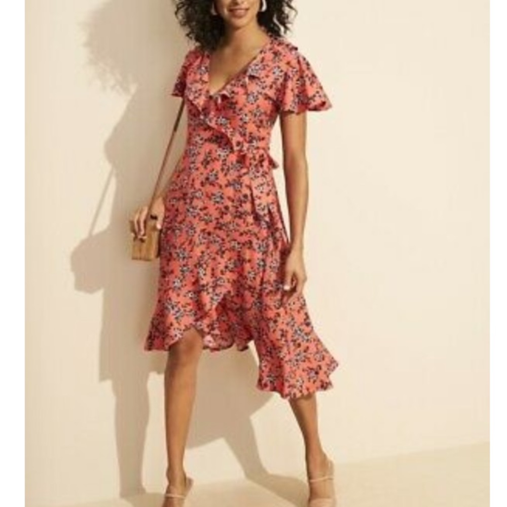 Floral Wrap Dress